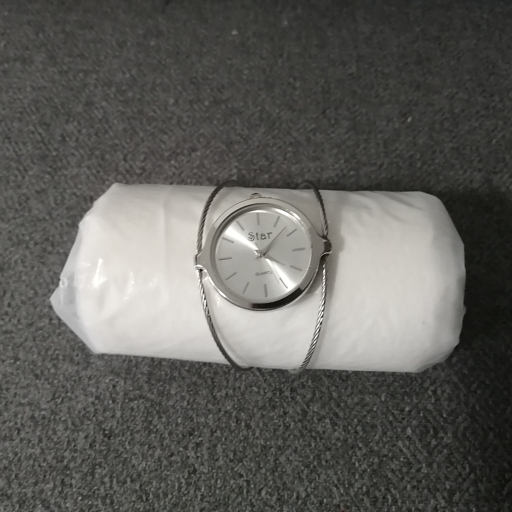 Comfortable silver light watch
